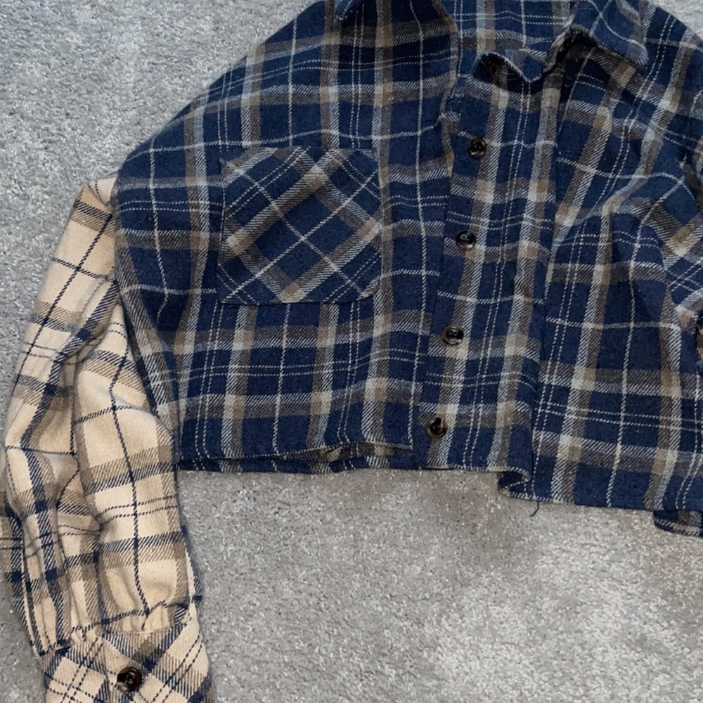 Vici Missing Piece Plaid Colorblock Button Down T… - image 8